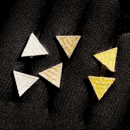 FUP MOB 18K WHITE, ROSE, YELLOW GOLD | 5 CARRAT DIAMONDS EARRINGS