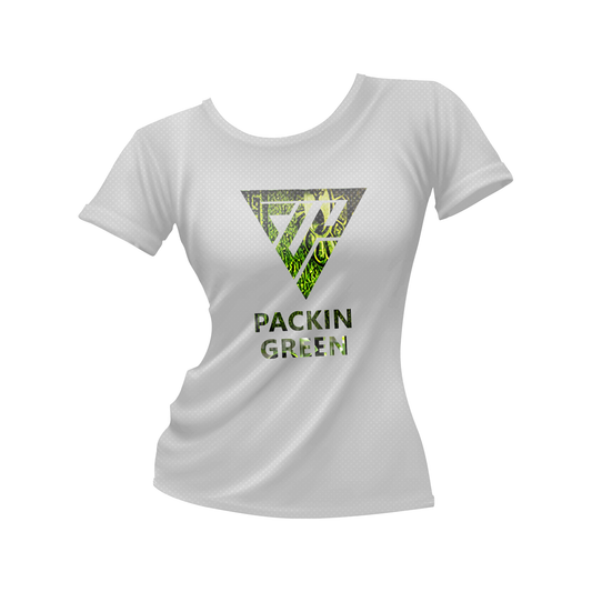 Women's White Packin Green Tee Shirts
