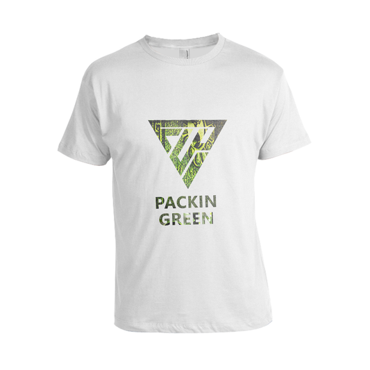 Men's White Packin Green Tee shirts