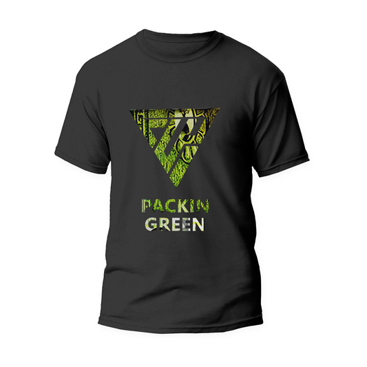 Men's Black Packin Green Tee shirts