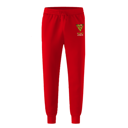 Packin Green Sports Pants Sweatpants (Red)