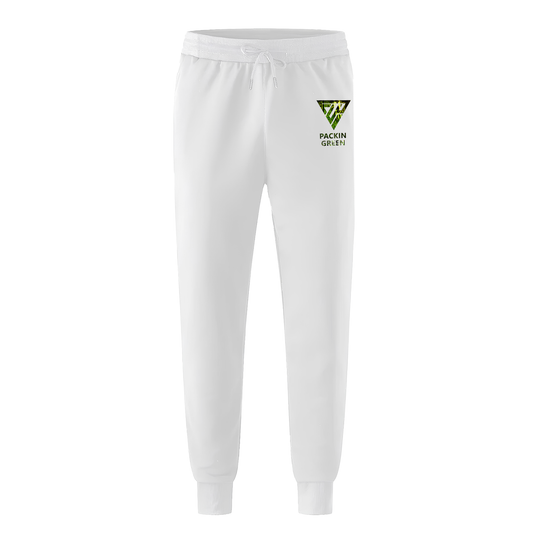 Packin Green Sports Pants Sweatpants (White)