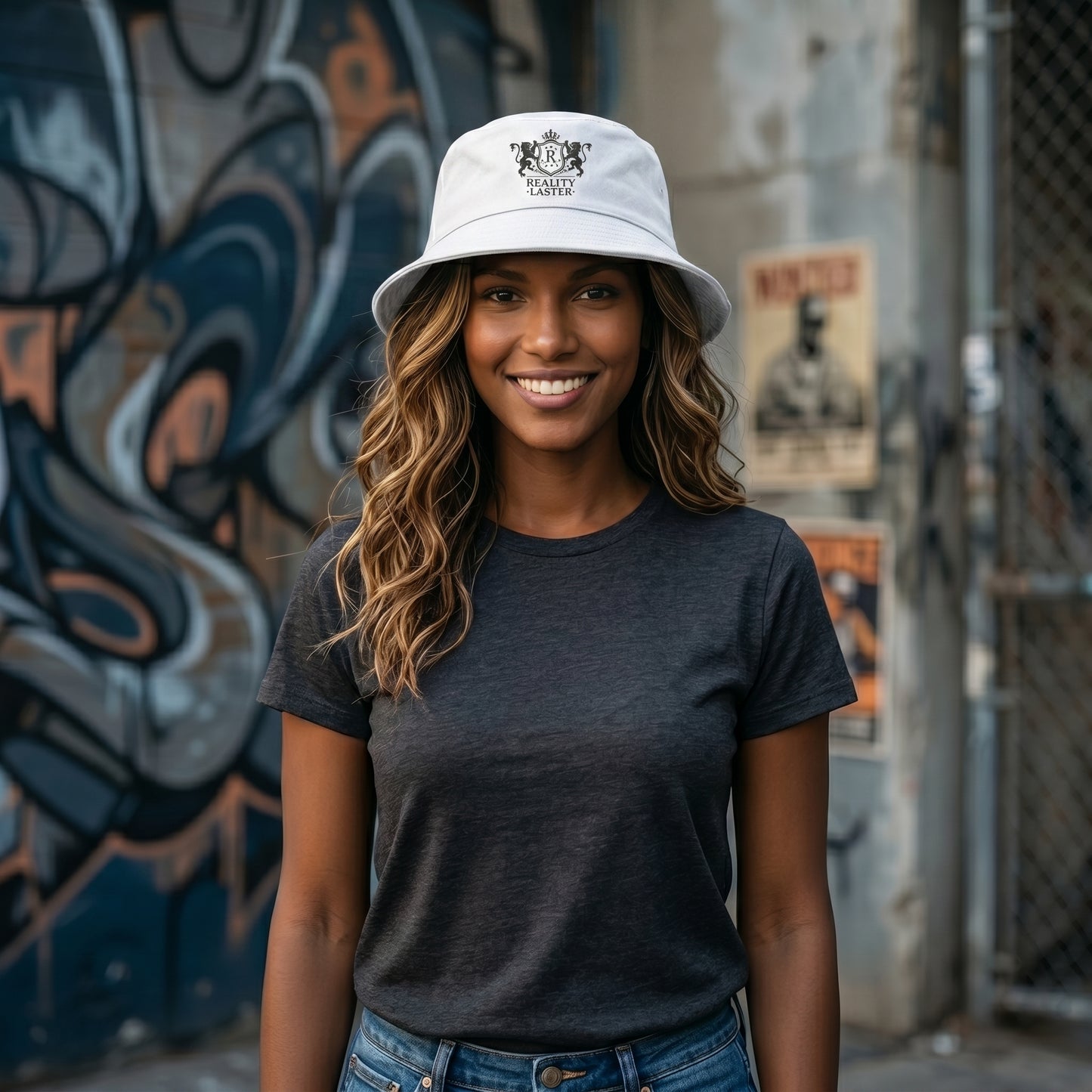 Women's Reality Laster Bucket Hat