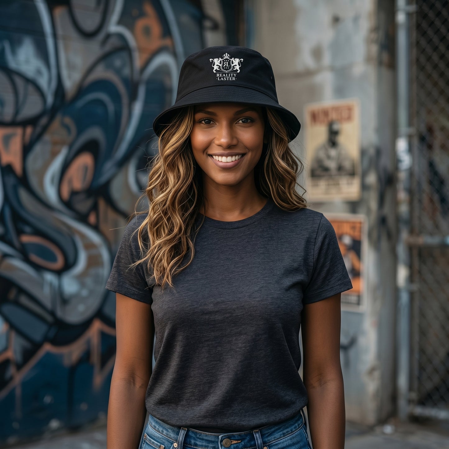 Women's Reality Laster Bucket Hat
